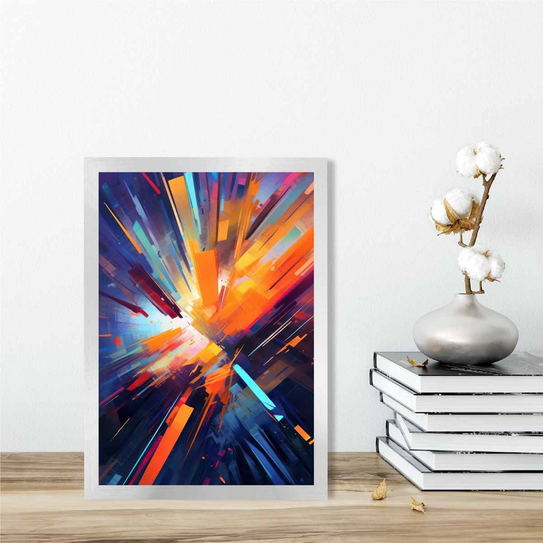 Imprimare Artistică Abstractă Colorată pentru Interior Modern 2