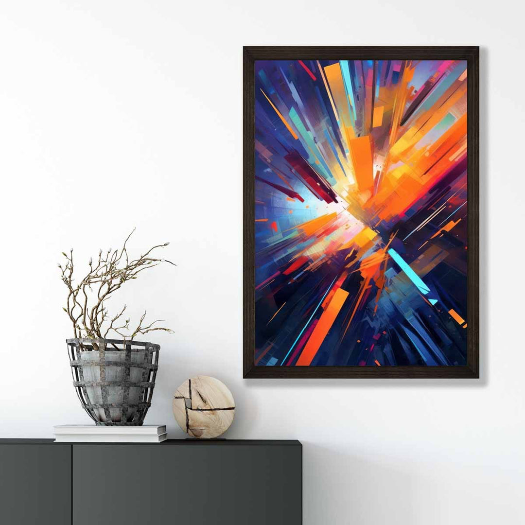Imprimare Artistică Abstractă Colorată pentru Interior Modern 3