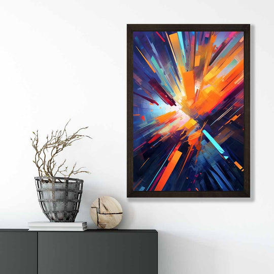 Imprimare Artistică Abstractă Colorată pentru Interior Modern 3