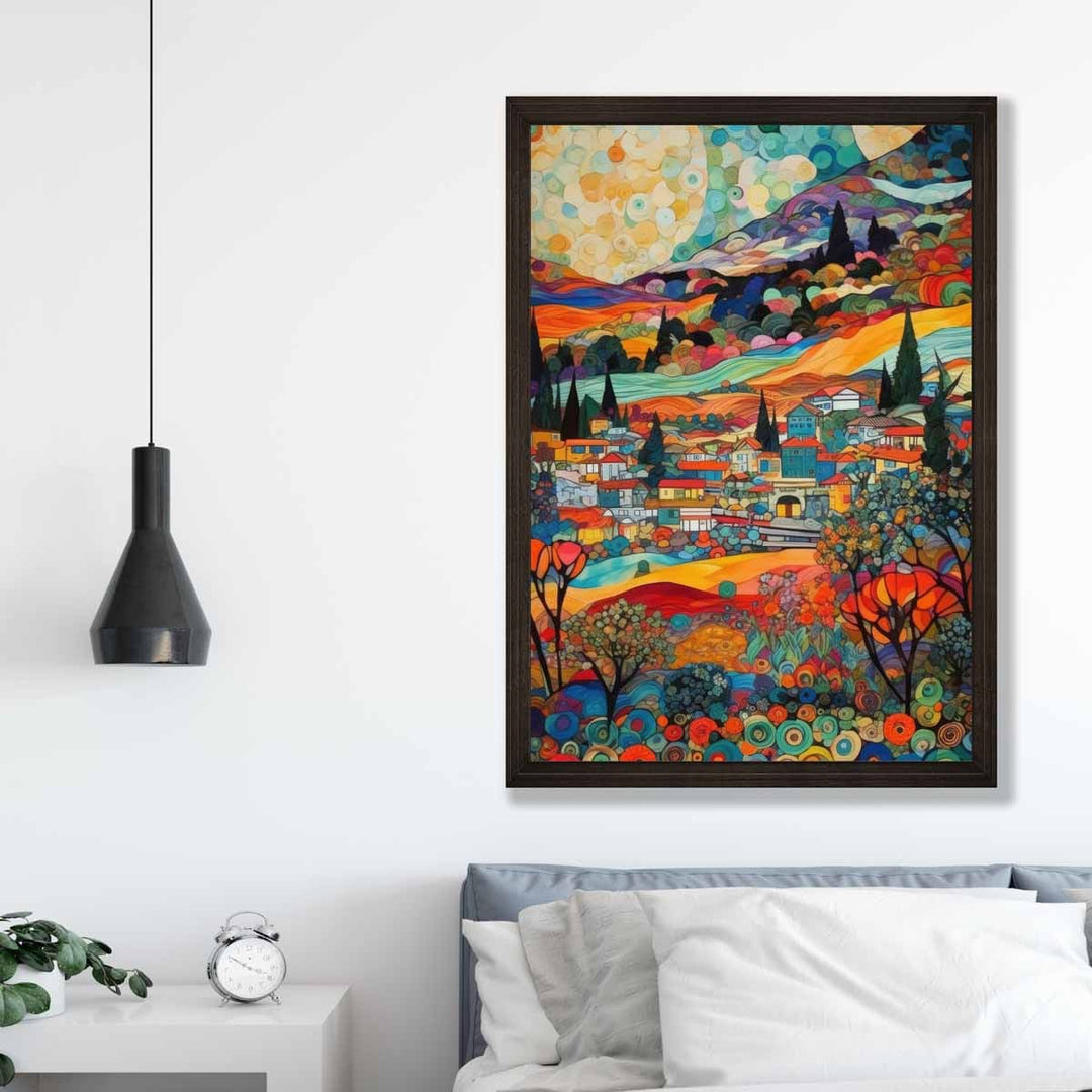 Imprimare Artistică Abstractă Peisaj Urban Mozaic 3
