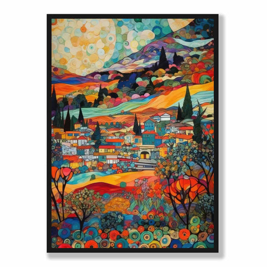 Imprimare Artistică Abstractă Peisaj Urban Mozaic 5