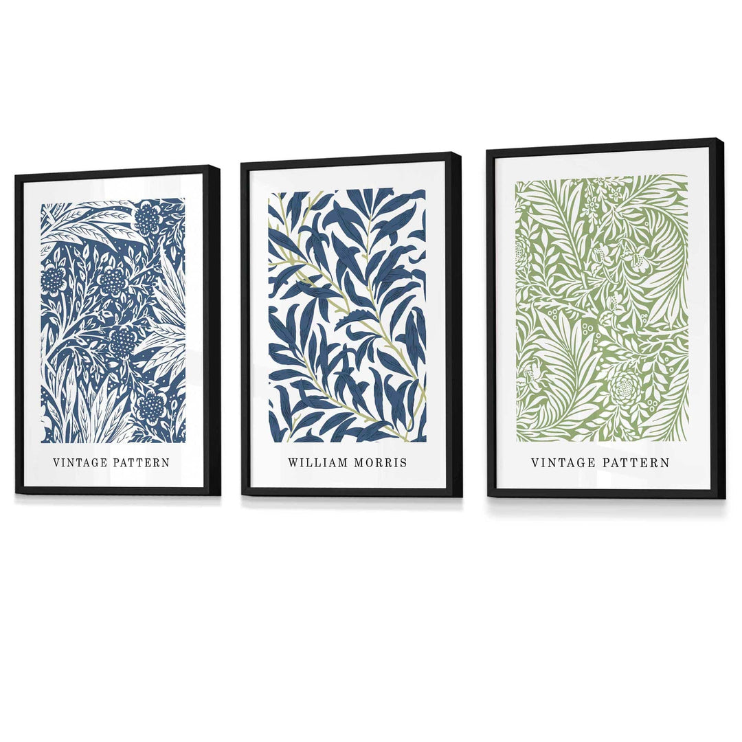 Imprimare Florală Vintage William Morris Set de 3 0
