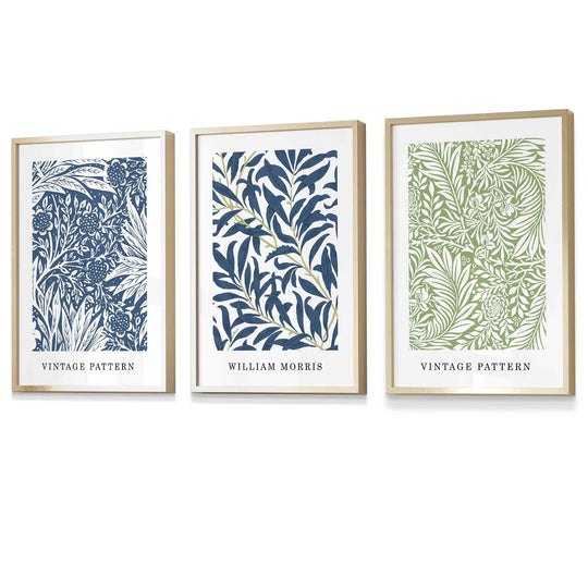 Imprimare Florală Vintage William Morris Set de 3 2