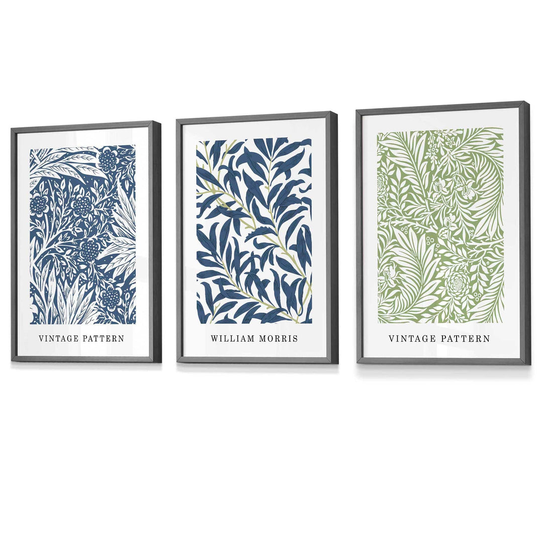 Imprimare Florală Vintage William Morris Set de 3 5