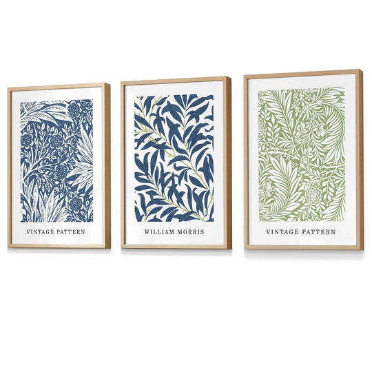 Imprimare Florală Vintage William Morris Set de 3 6