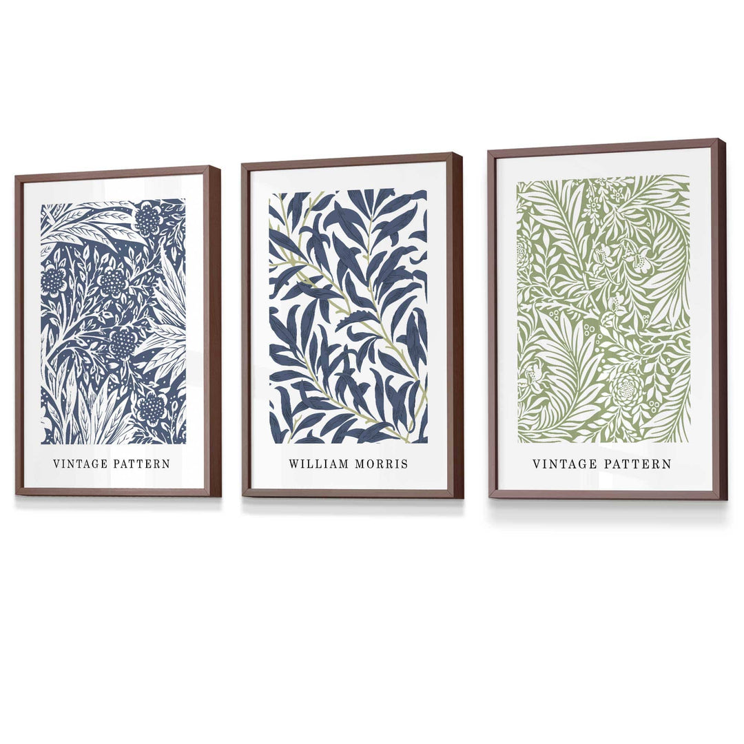 Imprimare Florală Vintage William Morris Set de 3 7
