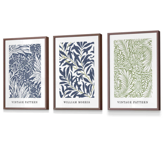 Imprimare Florală Vintage William Morris Set de 3 7