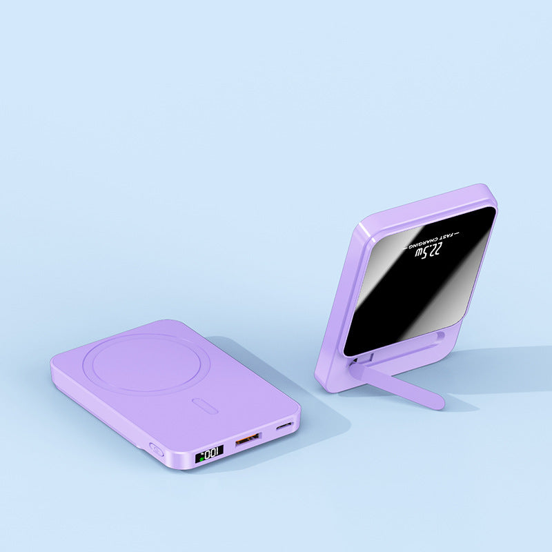 Încărcător Wireless Portabil cu Suport Integrat pentru Încărcare Rapidă 0