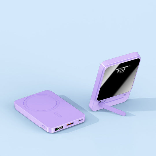 Încărcător Wireless Portabil cu Suport Integrat pentru Încărcare Rapidă 0