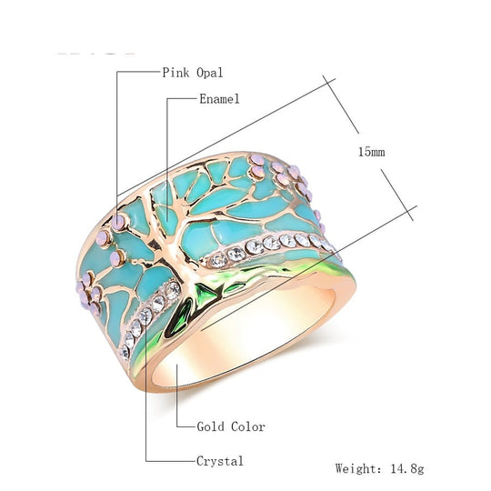 Inel Arbore Norocos De Opal