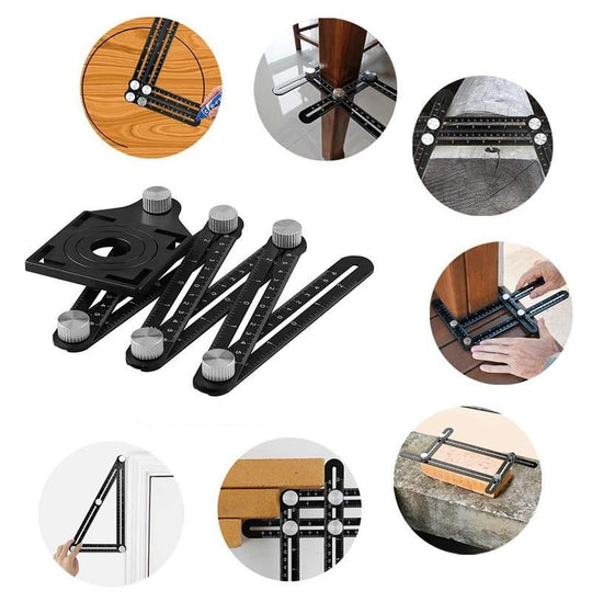 Instrument De Măsurare A Unghiurilor Din Aliaj De Aluminiu Cu 6 Fețe