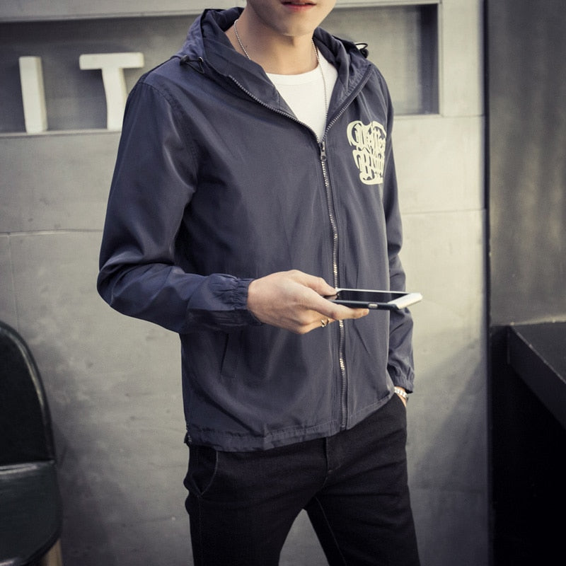 Jachetă Cu Glugă Tip Windbreaker