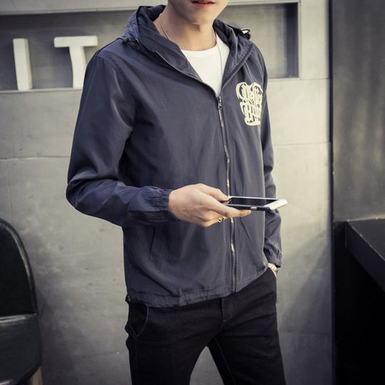 Jachetă Cu Glugă Tip Windbreaker
