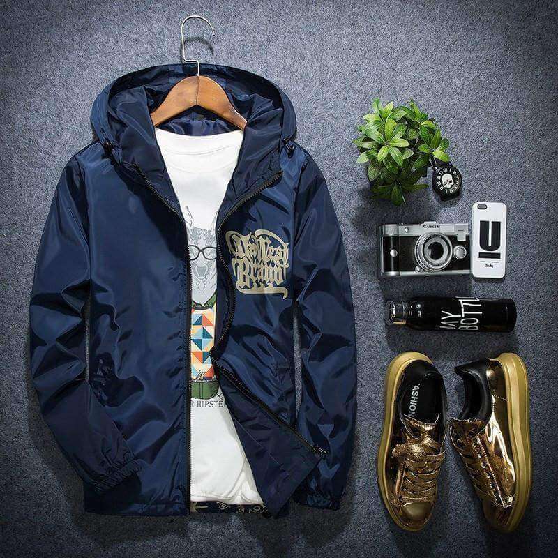 Jachetă Cu Glugă Tip Windbreaker