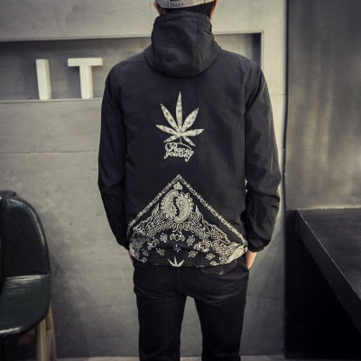 Jachetă Cu Glugă Tip Windbreaker