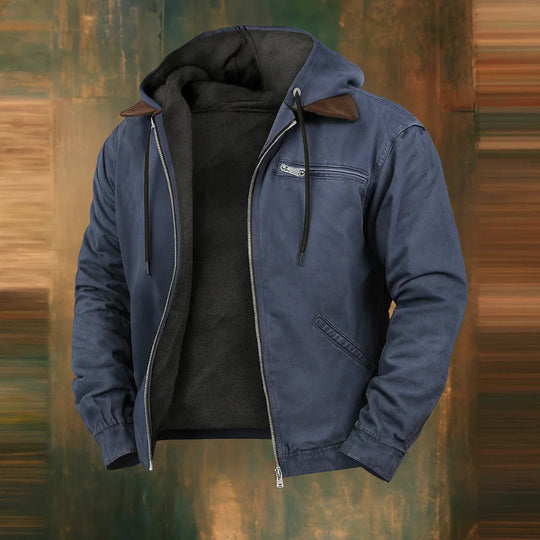 Jachetă bomber pentru bărbați de iarnă cu design modern 1