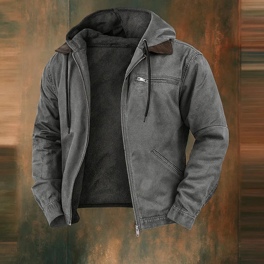 Jachetă bomber pentru bărbați de iarnă cu design modern 2