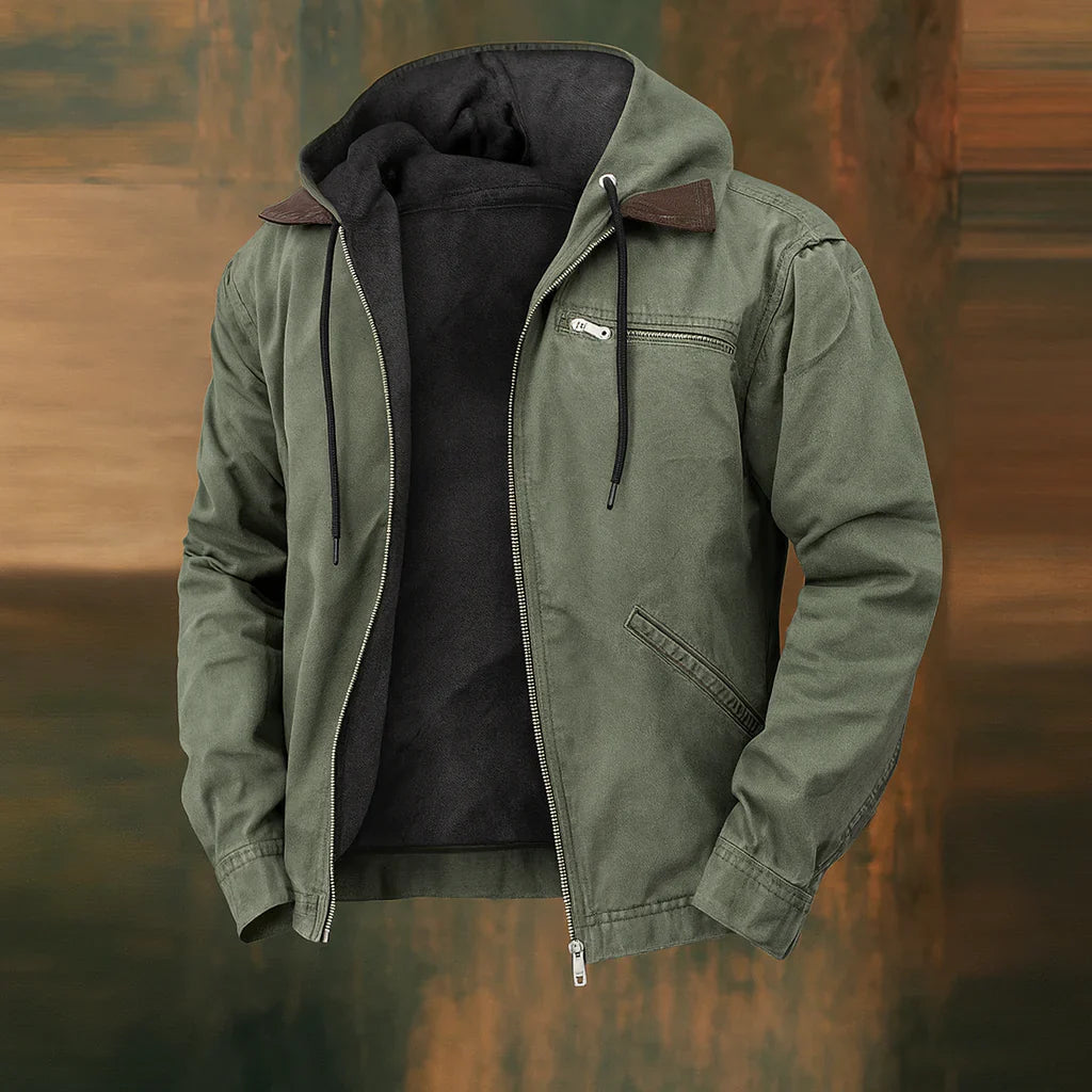 Jachetă bomber pentru bărbați de iarnă cu design modern 3