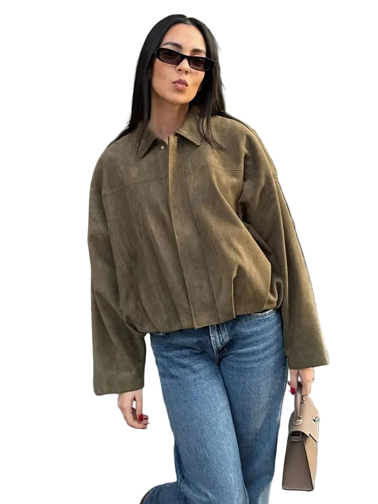 Jachetă bomber pentru femei, stil casual, design la modă 1