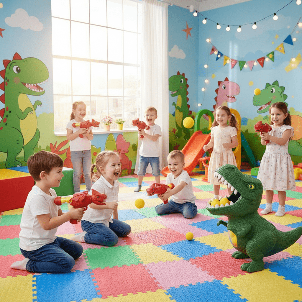 Jocuri Interactiv cu Dinozauri pentru Copii, Jocuri Educative pentru Distracție și Activitate Fizică 3
