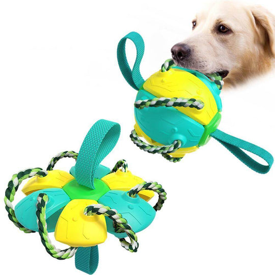 Jucărie Interactivă Pentru Câini În Formă De Frisbee Cu Bal.