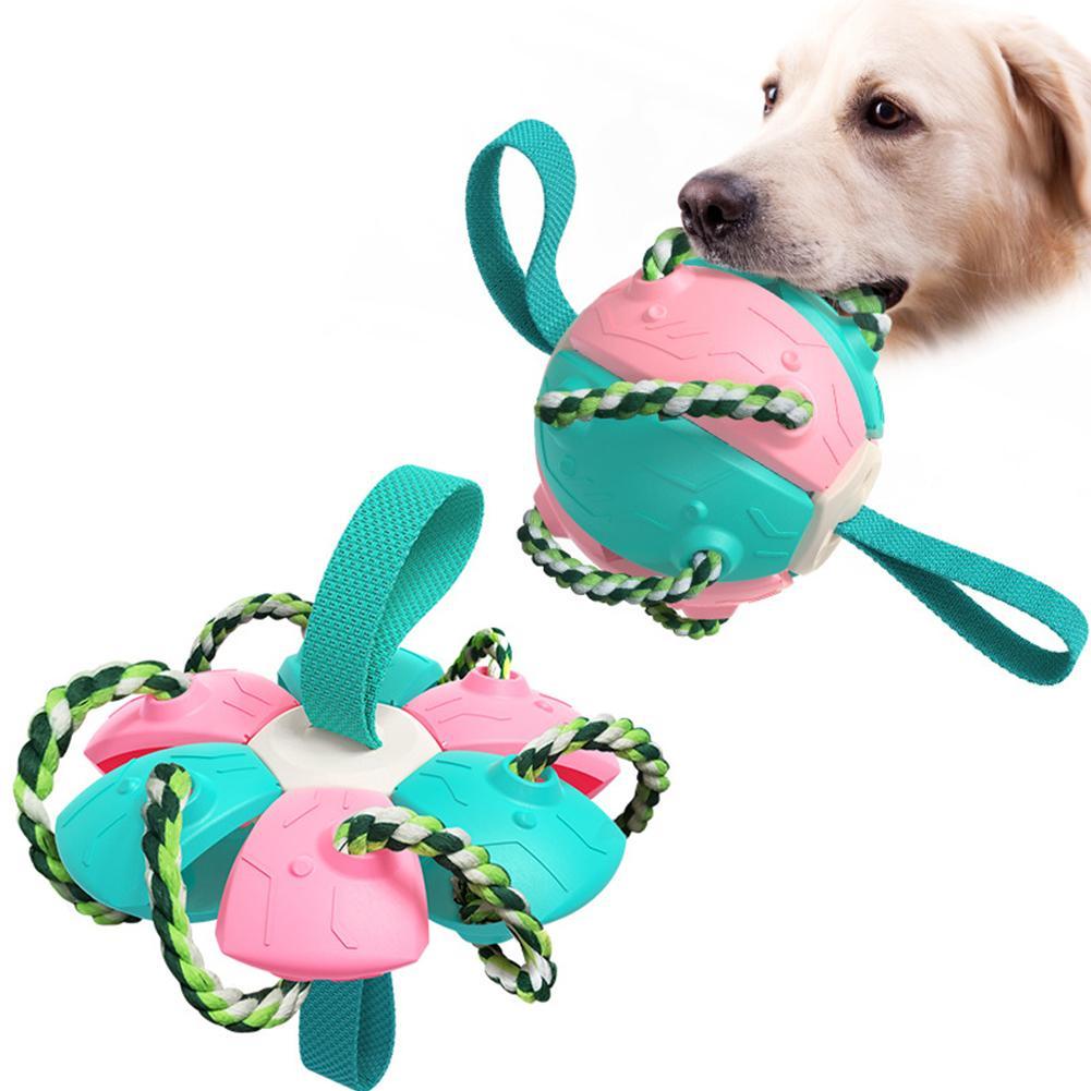 Jucărie Interactivă Pentru Câini În Formă De Frisbee Cu Bal.