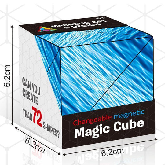 Jucărie Puzzle Cub Magnetic Transformabil Multicolor 9