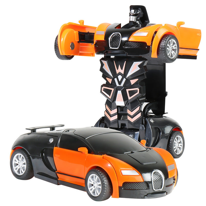 Jucărie Transformabilă Robot și Mașină de Curse pentru Copii 8