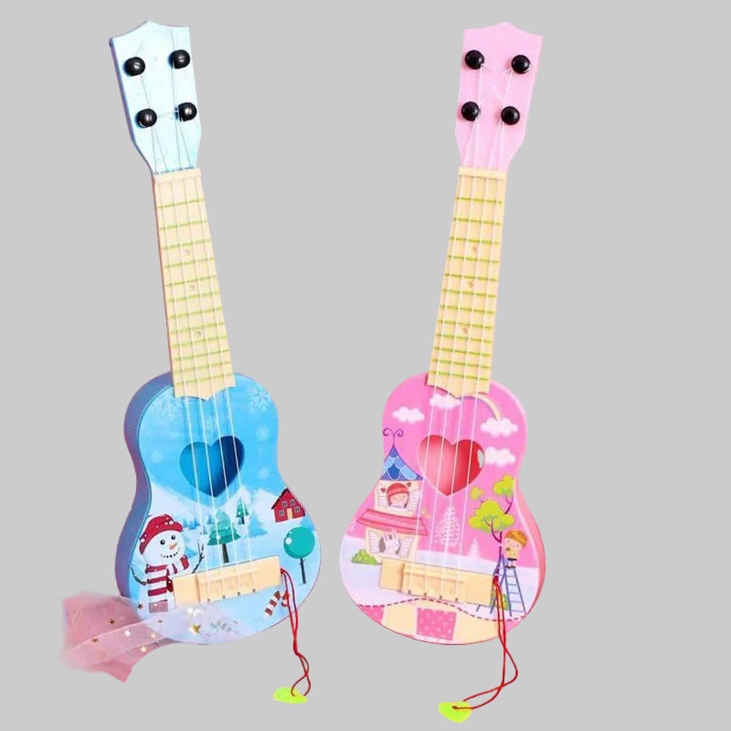 Jucărie Ukulele pentru Copii cu Design Decorativ 0