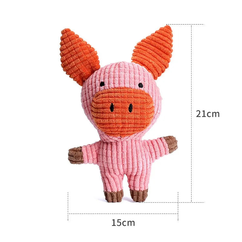 Jucărie pentru câini cu design rezistent și interactiv în formă de animale 11
