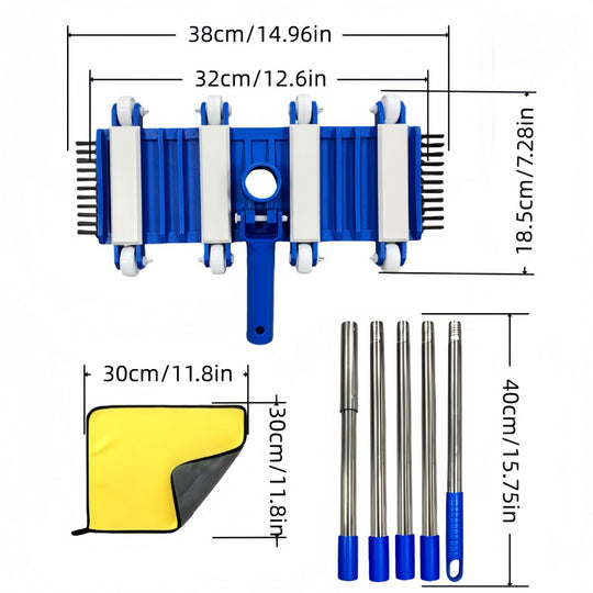 Kit de Detaliere Auto Telescopic pentru Bărbați cu Accesorii Interchangeabile 2