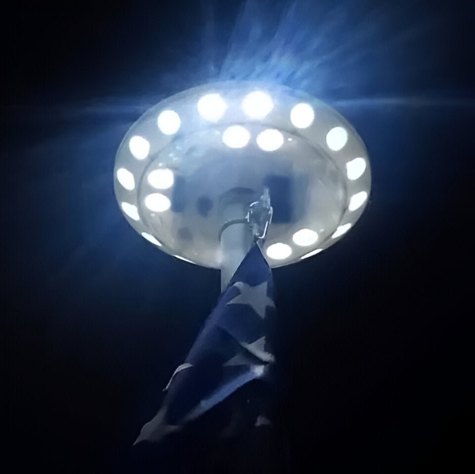 Lampă Solară pentru Iluminat Drapel 360° cu Senzor Automat 3