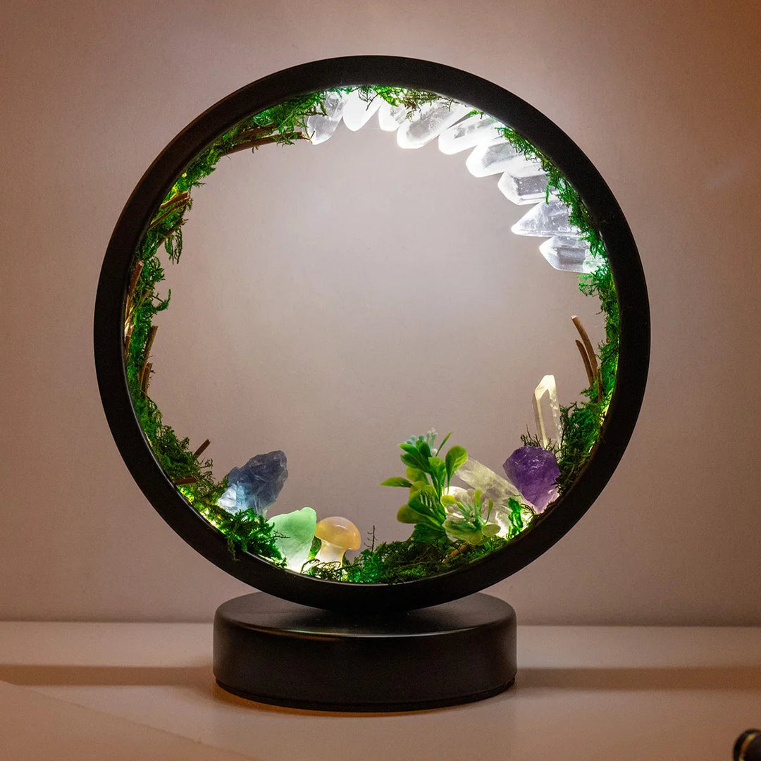 Lampă de Noapte cu Design Modern și Cristale Naturale 2