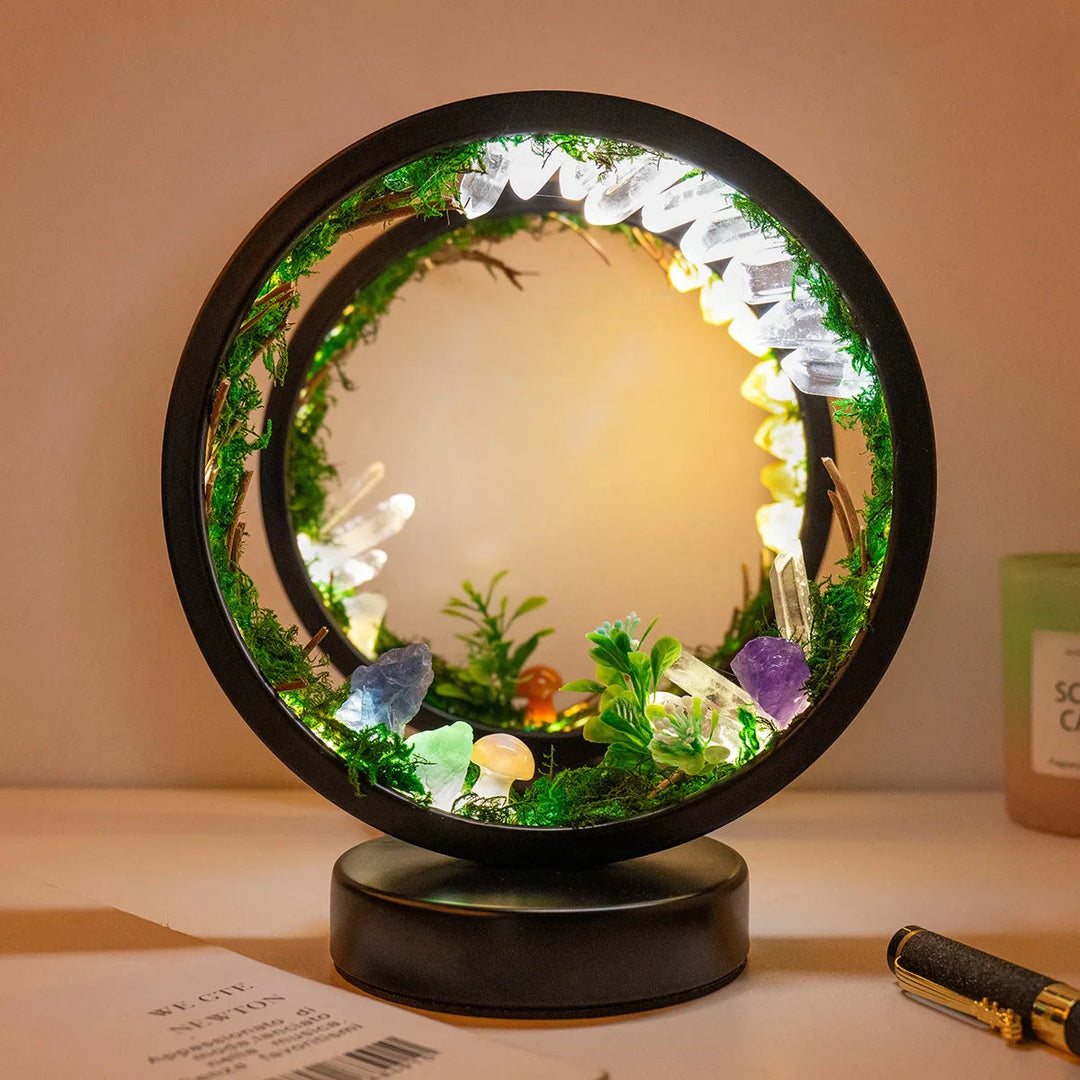Lampă de Noapte cu Design Modern și Cristale Naturale 4
