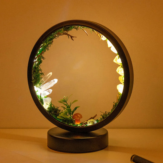 Lampă de Noapte cu Design Modern și Cristale Naturale 5