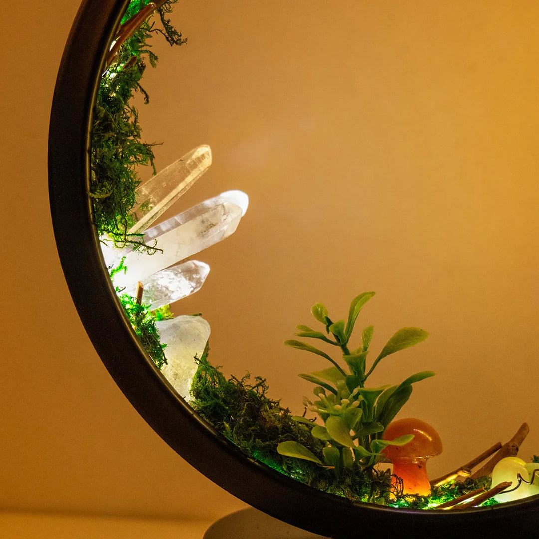 Lampă de Noapte cu Design Modern și Cristale Naturale 6