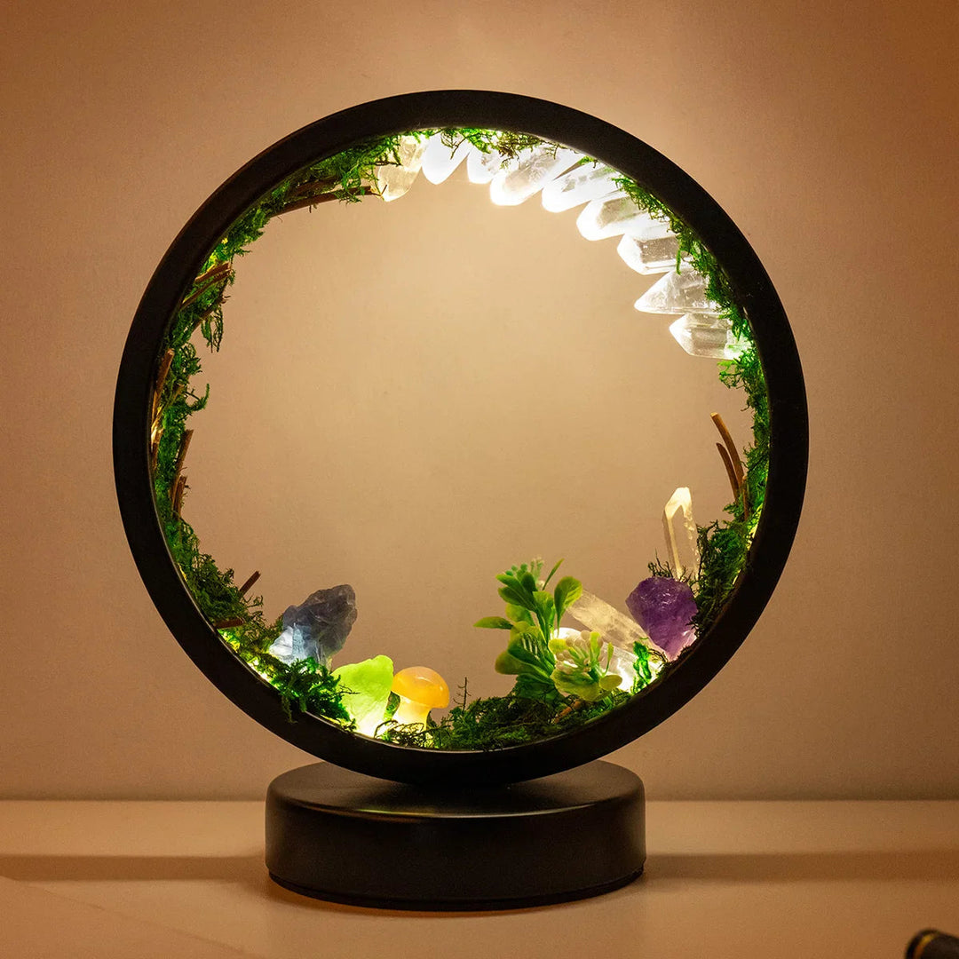 Lampă de Noapte cu Design Modern și Cristale Naturale 7