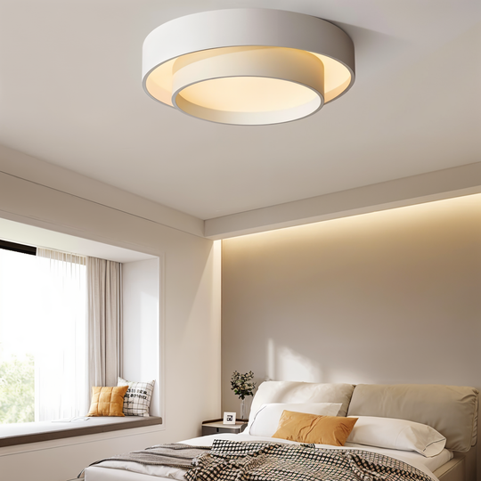 Lampă de tavan LED modernă în formă de inel pentru dormitor și living 1