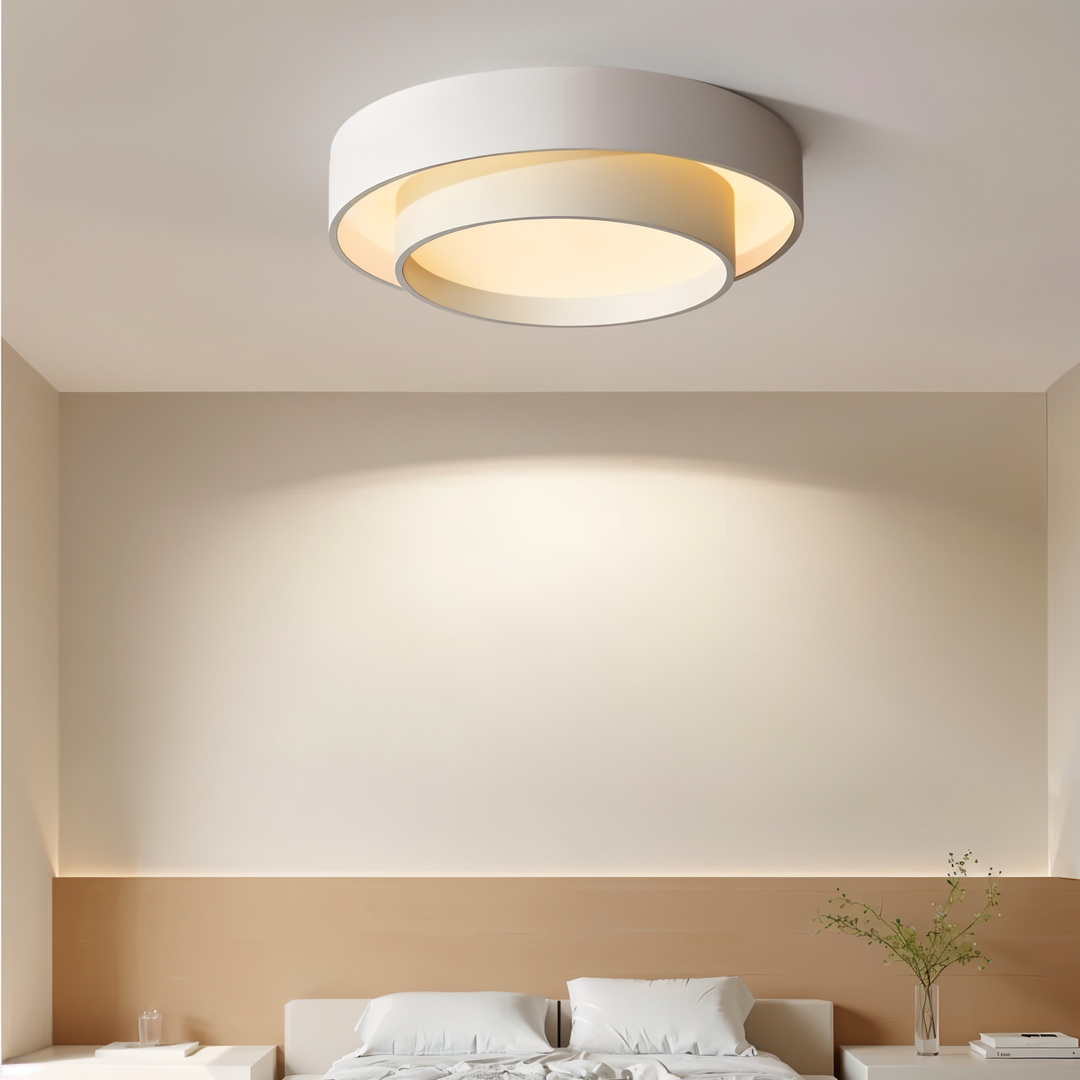 Lampă de tavan LED modernă în formă de inel pentru dormitor și living 2