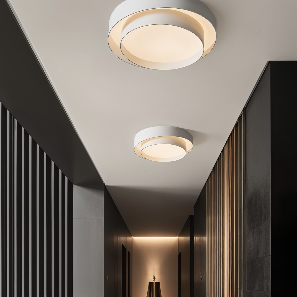 Lampă de tavan LED modernă în formă de inel pentru dormitor și living 6