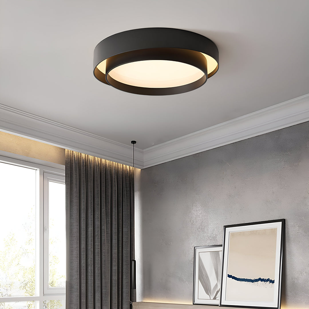 Lampă de tavan LED modernă în formă de inel pentru dormitor și living 8