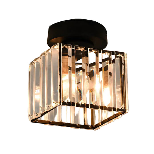Lampă de tavan modernă cu accente de cristal 0