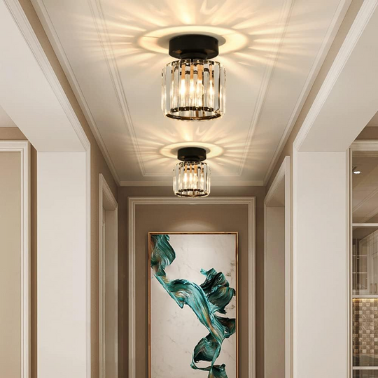 Lampă de tavan modernă cu accente de cristal 7