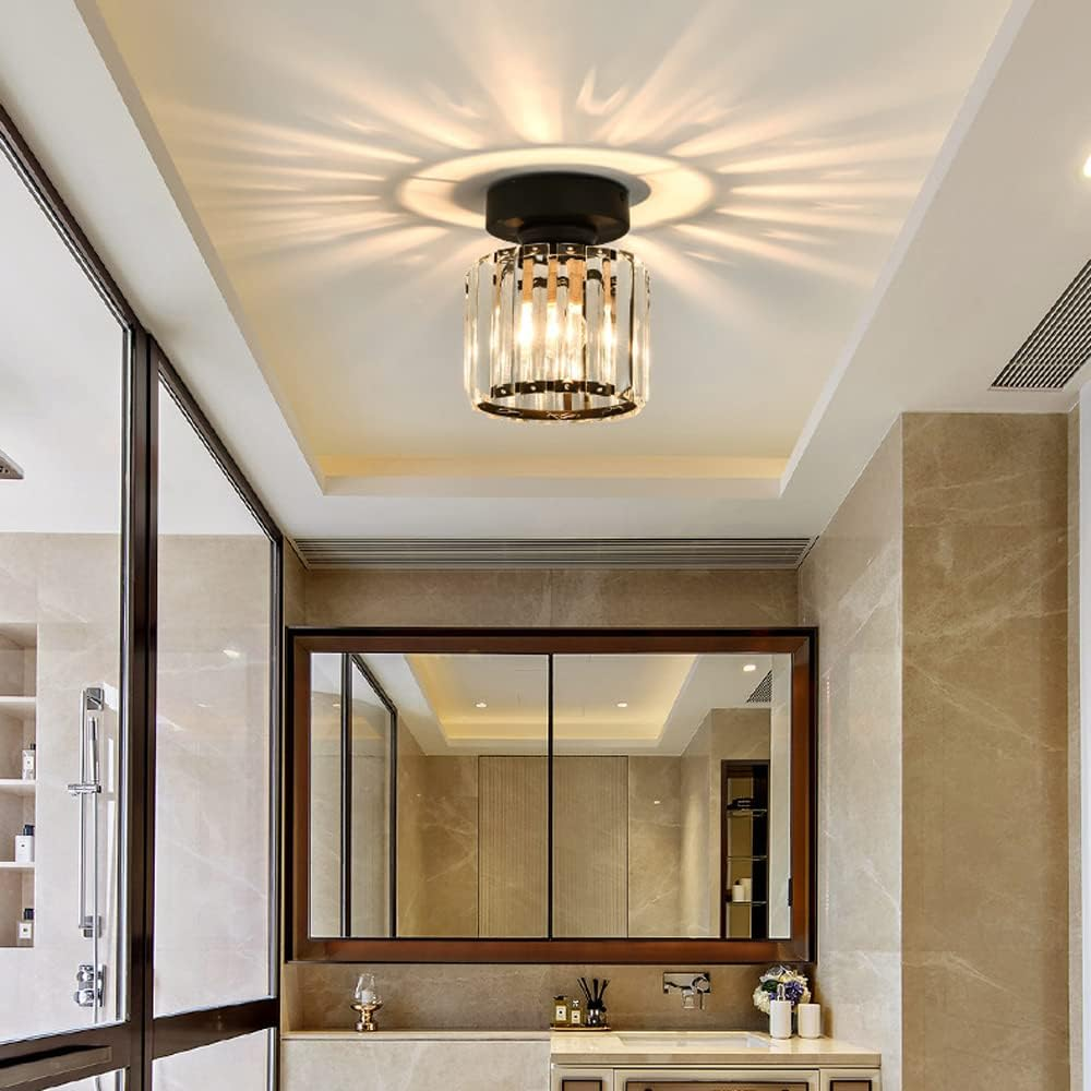 Lampă de tavan modernă cu accente de cristal 8