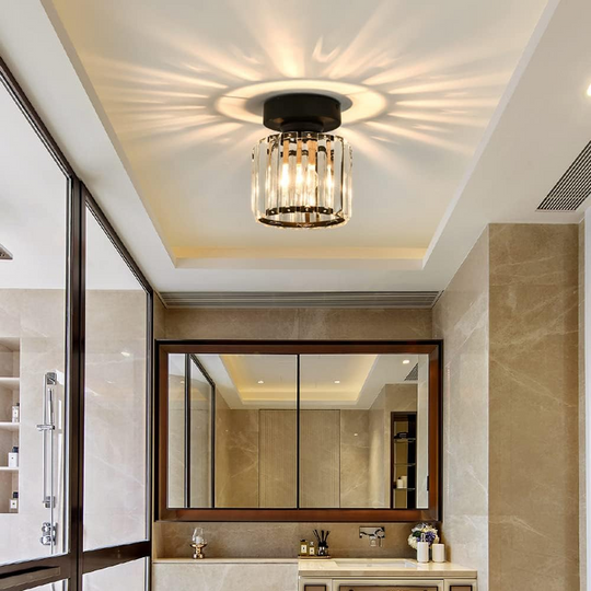 Lampă de tavan modernă cu accente de cristal 8