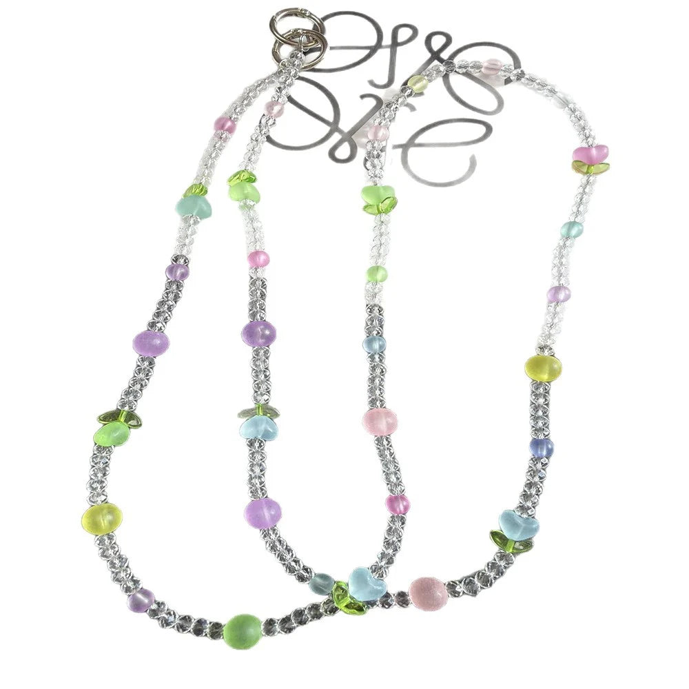 Lanț pentru ochelari cu mărgele multicolore unisex 2