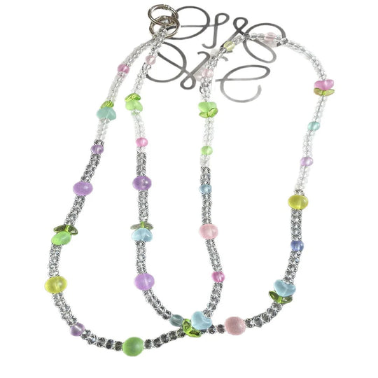 Lanț pentru ochelari cu mărgele multicolore unisex 2