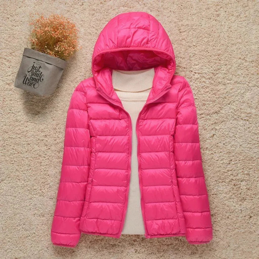 Lange Dames Jas Gewatteerd Met Regular Fit voor Lente en Herfst 3