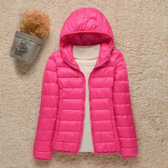 Lange Dames Jas Gewatteerd Met Regular Fit voor Lente en Herfst 3