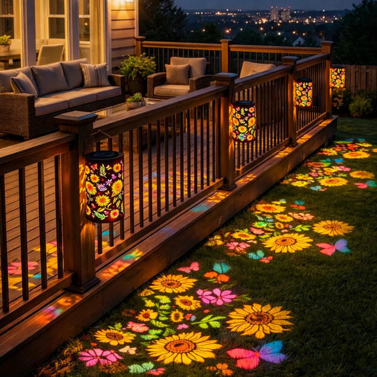 Lanternă Solară de Grădină Cu Proiecție Decorativă 6